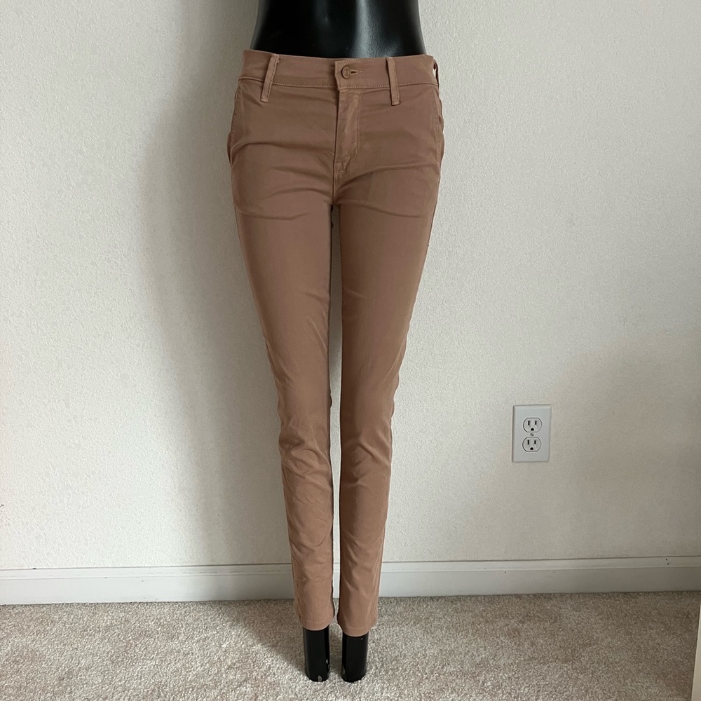 MOTHER the LOOKER Prep Twill Pants Touch and GO In Honey LUST KHAKIS EUC 0 2 25!